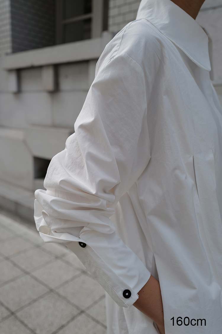 ホワイト【限定値下げ】MACHATT正規品　プリーツシャツドレス