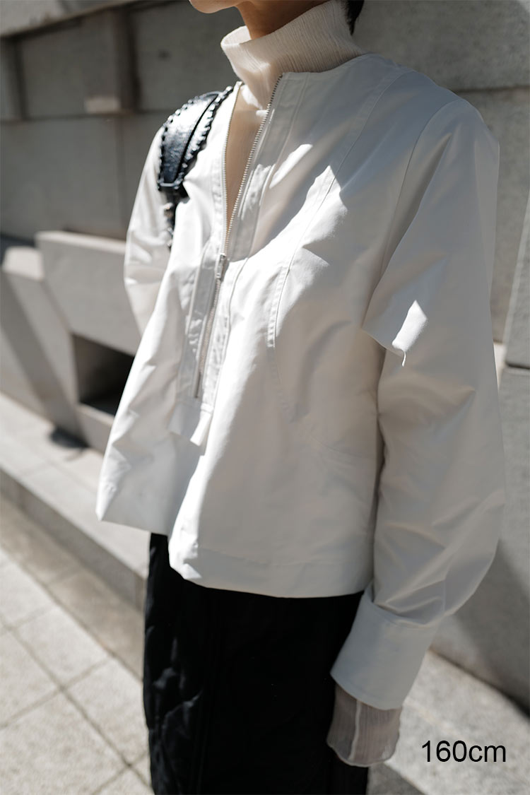 ハーフジップシャツ（ホワイト） | MACHATT ONLINE STORE