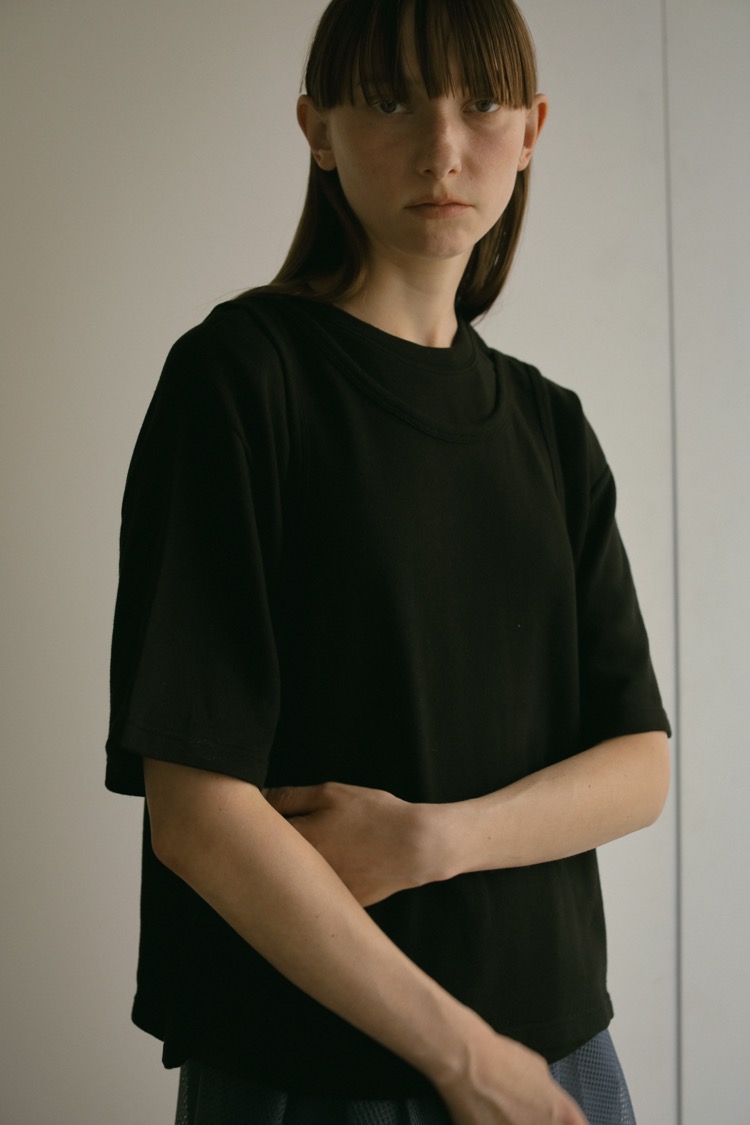 machatt ミニウラケレイヤードトップス（ブラック） machatt ミニウラケレイヤードトップス（ブラック）