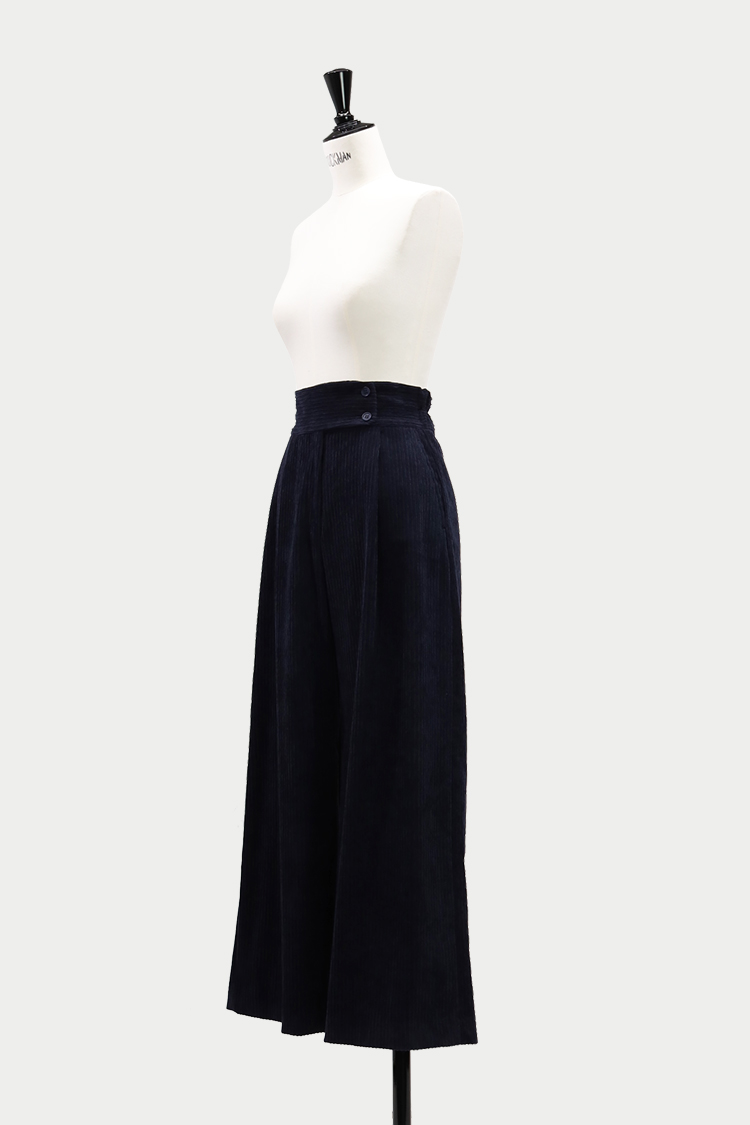 コーデュロイワイドパンツ（ブラウン） | MACHATT ONLINE STORE