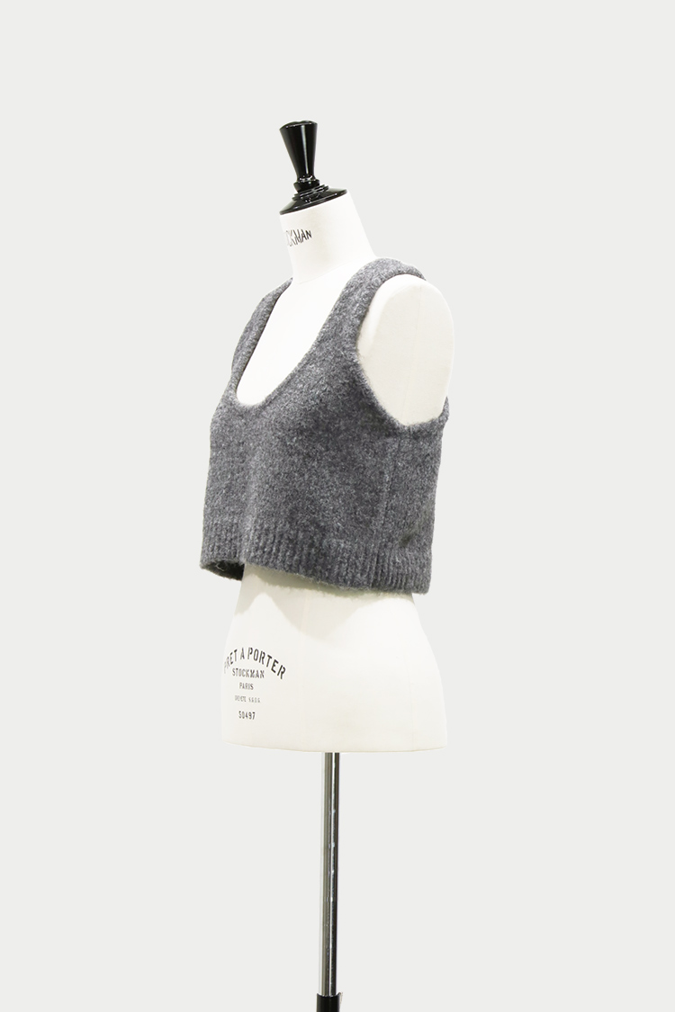 ブラッシュニットタンク（グレー） | MACHATT ONLINE STORE