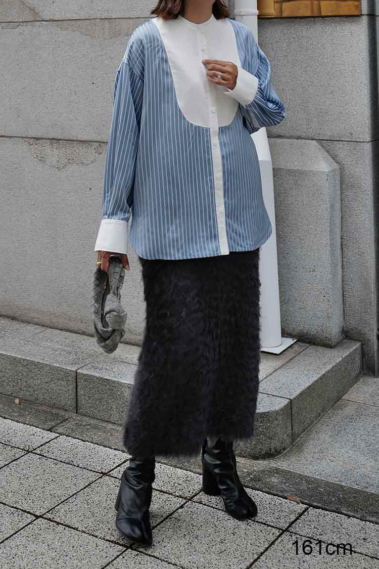 ストライプヨークシャツ（ブルー） | MACHATT ONLINE STORE