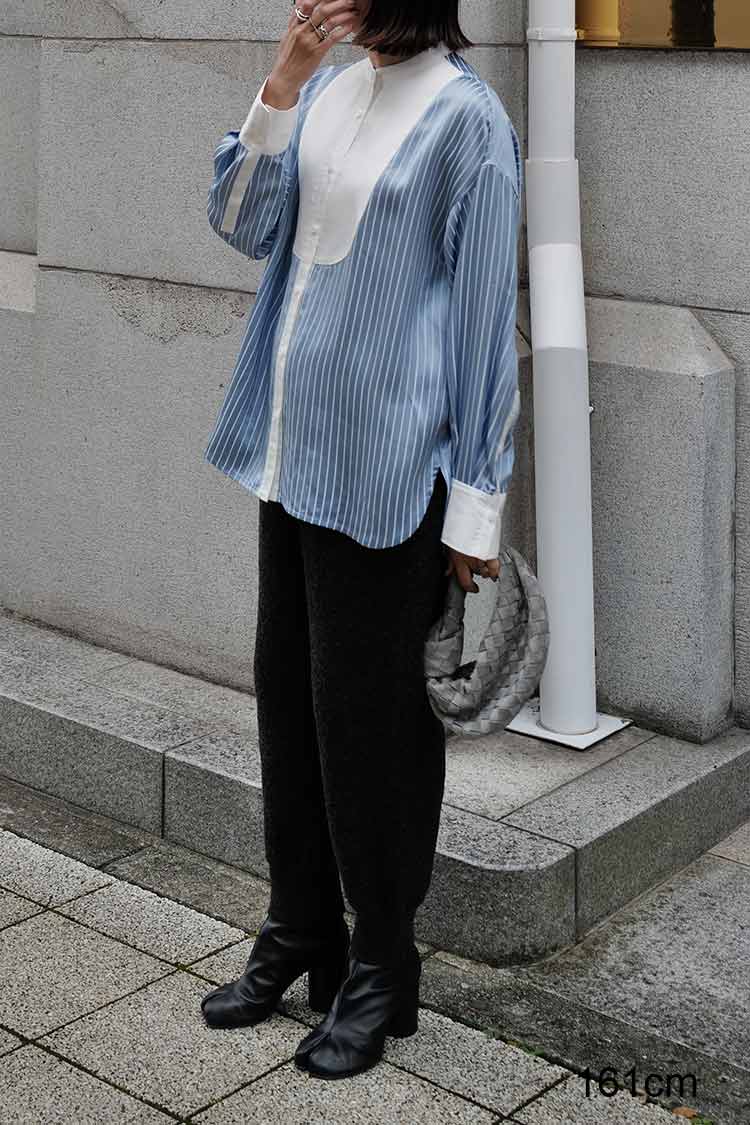 ストライプヨークシャツ（ブルー） | MACHATT ONLINE STORE