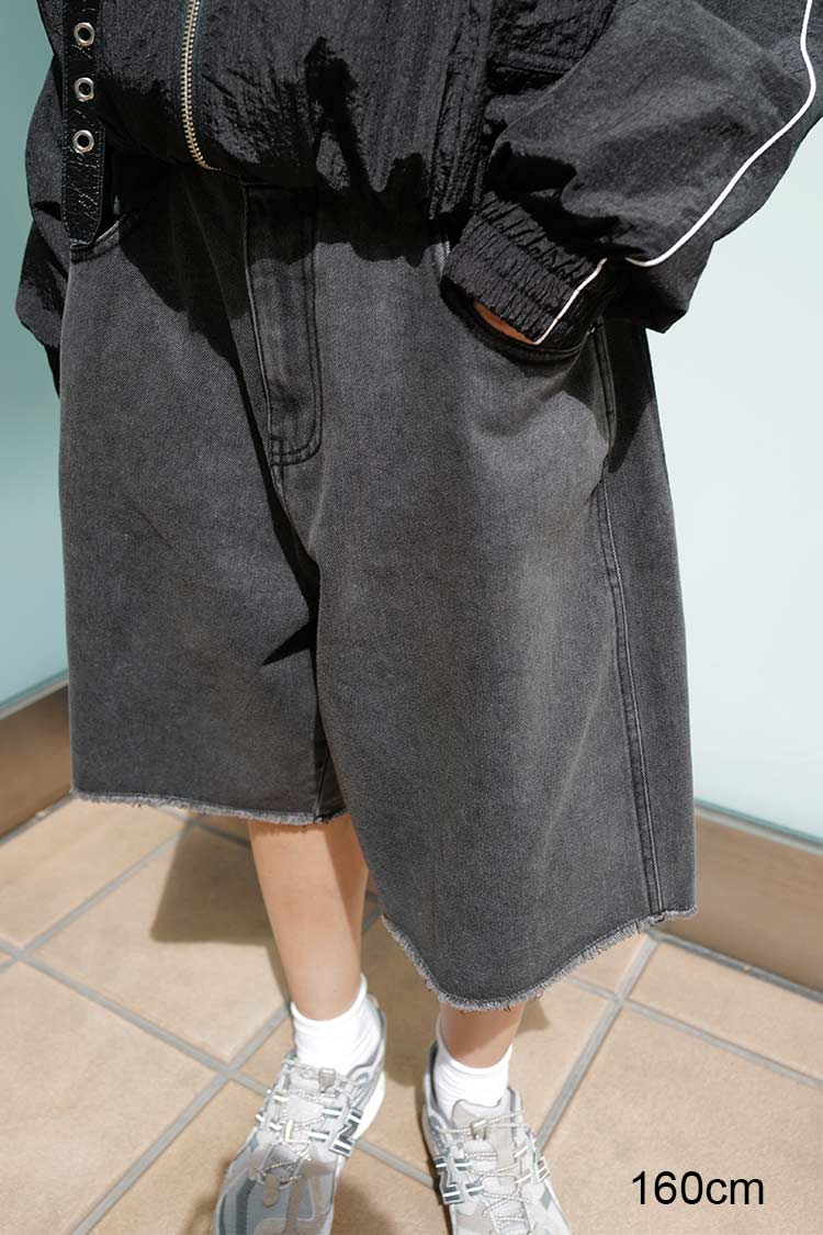 新品⭐︎ MACHATT⭐︎タックハーフデニム⭐︎38 新品⭐︎ MACHATT⭐︎タックハーフデニム⭐︎38