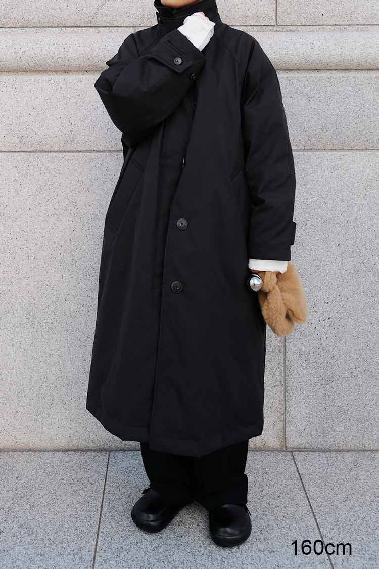 トレンチパファーコート（ブラック） | MACHATT ONLINE STORE 