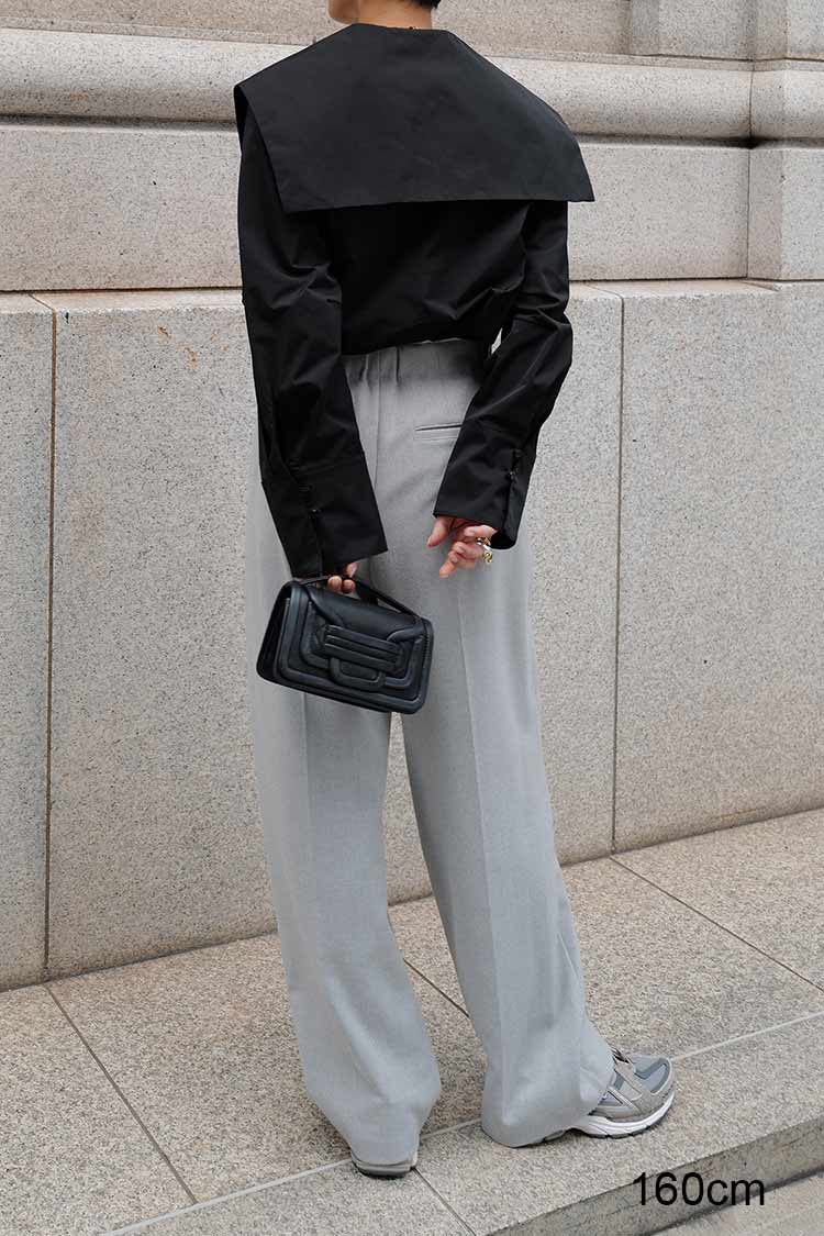 マチャットmachatt 完売品 タイドッキングシャツ　ホワイト×ブラックタイ マチャットmachatt 完売品 タイドッキングシャツ ホワイト