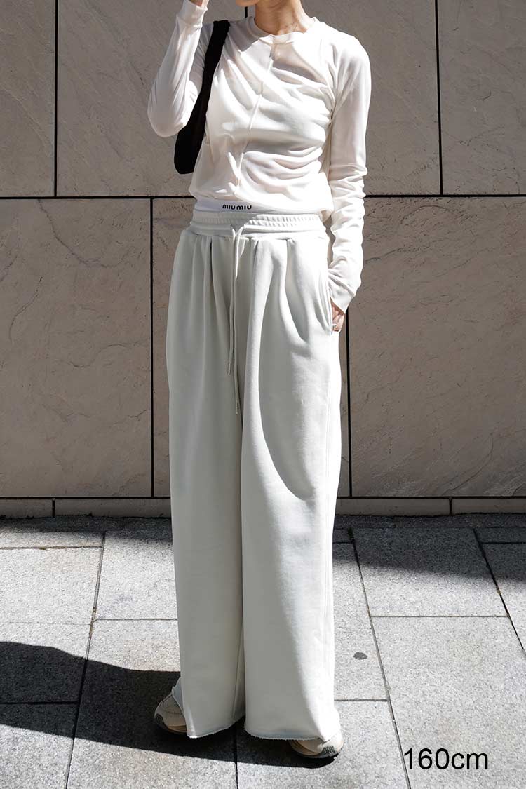 スウェットワイドパンツ（アイスグレー） | MACHATT ONLINE STORE