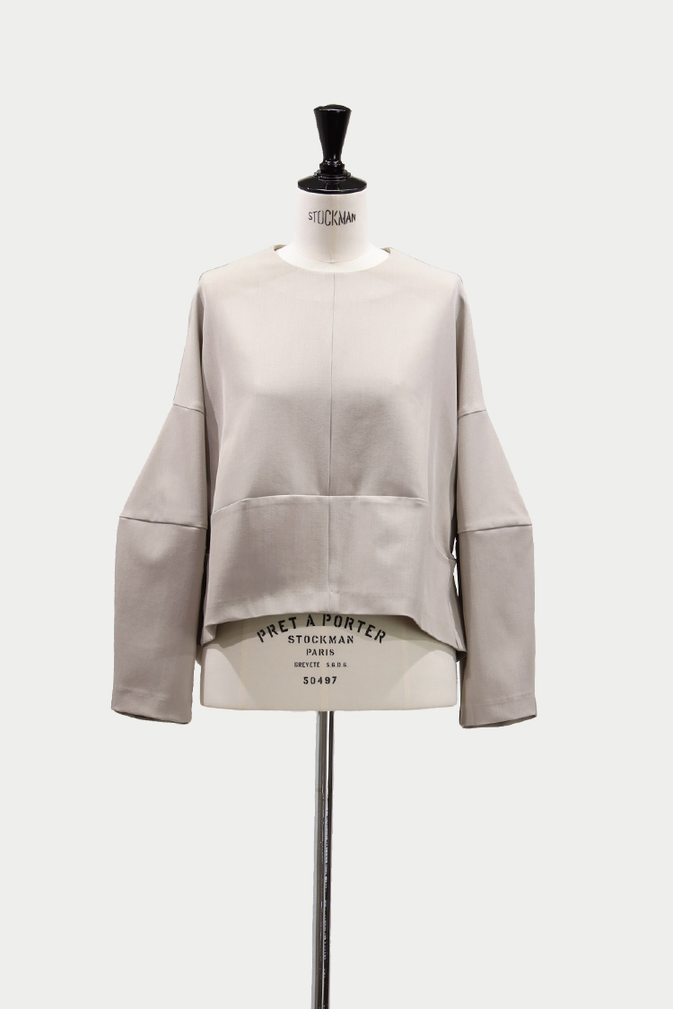 ダブルクロスプルオーバー（ベージュ） | MACHATT ONLINE STORE