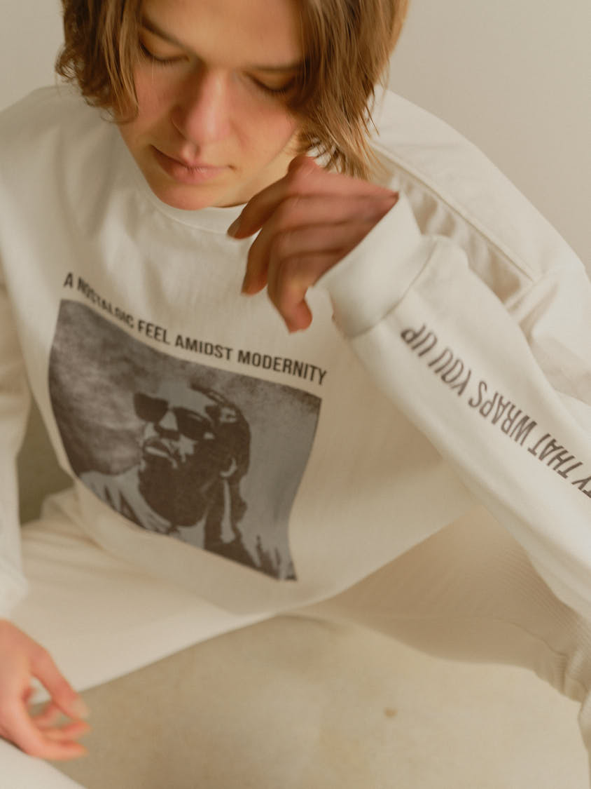 プリントロングTシャツ（ホワイト） | MACHATT ONLINE STORE