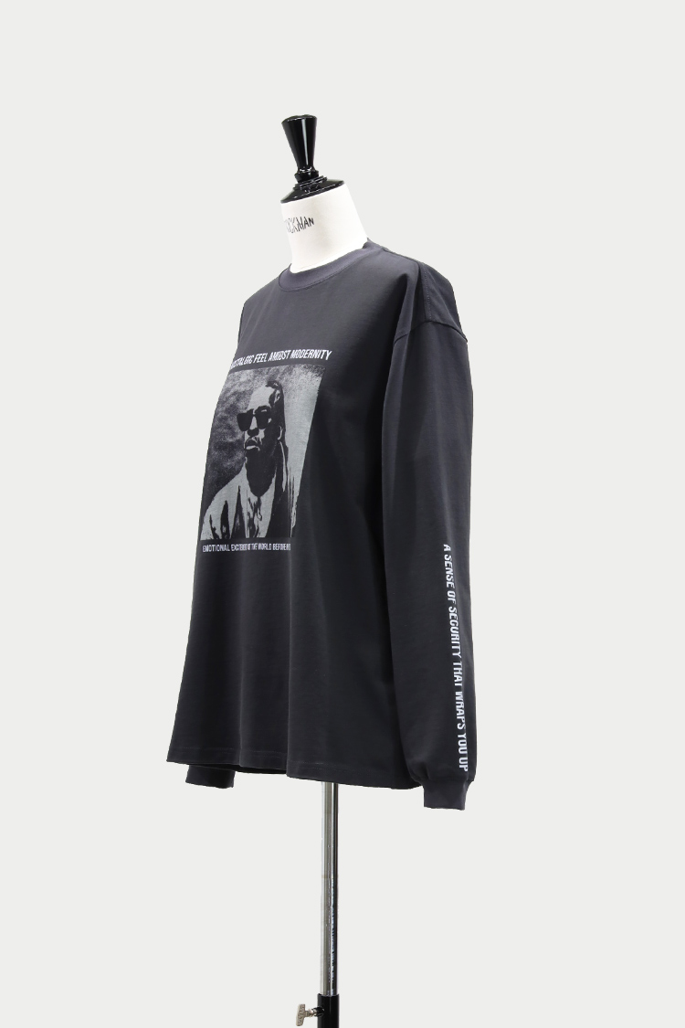 【人気ショップが最安値挑戦！】 | プリントロングTシャツ（グレー） MACHATT STORE ONLINE トップス