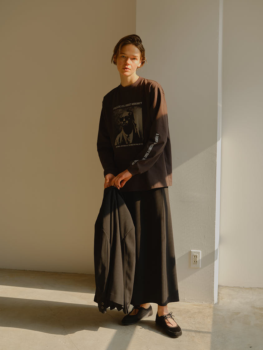 MACHATT アセテートロングスカート アセテートロングスカート（ブラック） | MACHATT ONLINE STORE