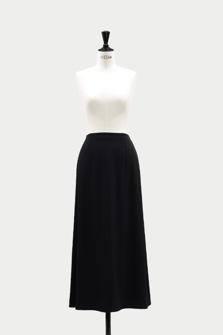 アセテートロングスカート（ブラック） | MACHATT ONLINE STORE