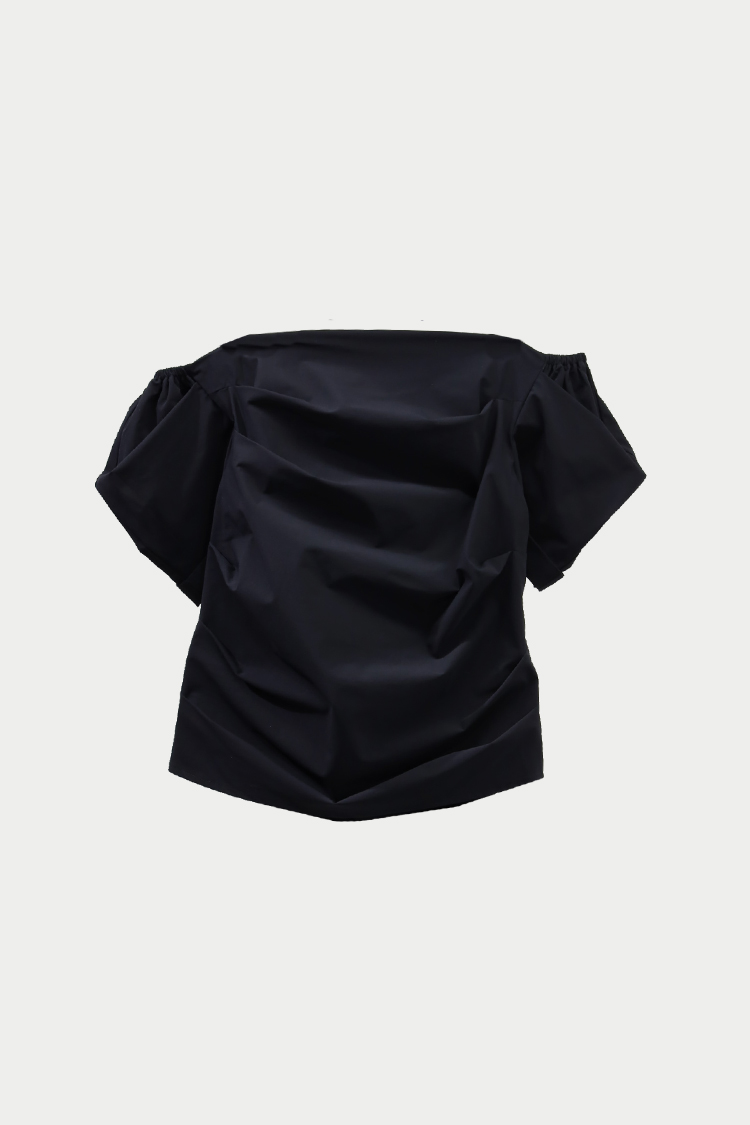 オフショルダートップス（ブラック） | MACHATT ONLINE STORE