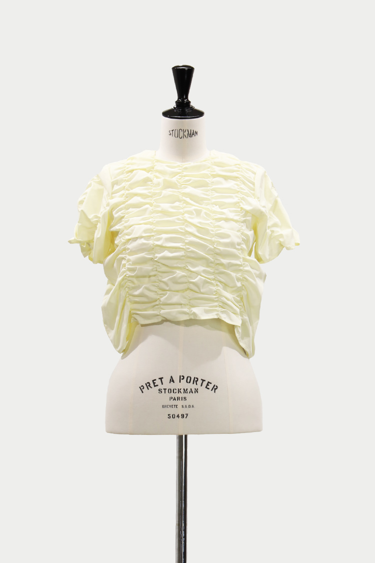 MACHATT シャーリングトップス クリーム シャーリングトップス（クリーム） | MACHATT ONLINE STORE