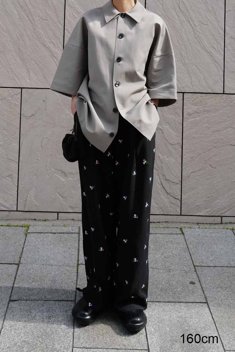 ☆新品☆ machatt エンブロイダリーワイドパンツ(ブラック)