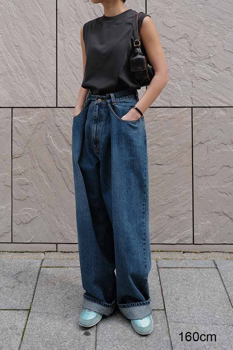 ウエストタックデニム（ブルー） | MACHATT ONLINE STORE