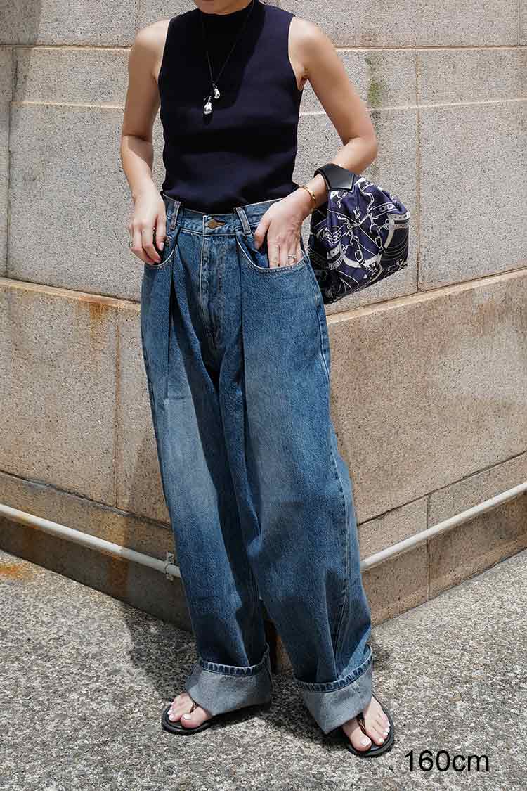 ウエストタックデニム（ブルー） | MACHATT ONLINE STORE