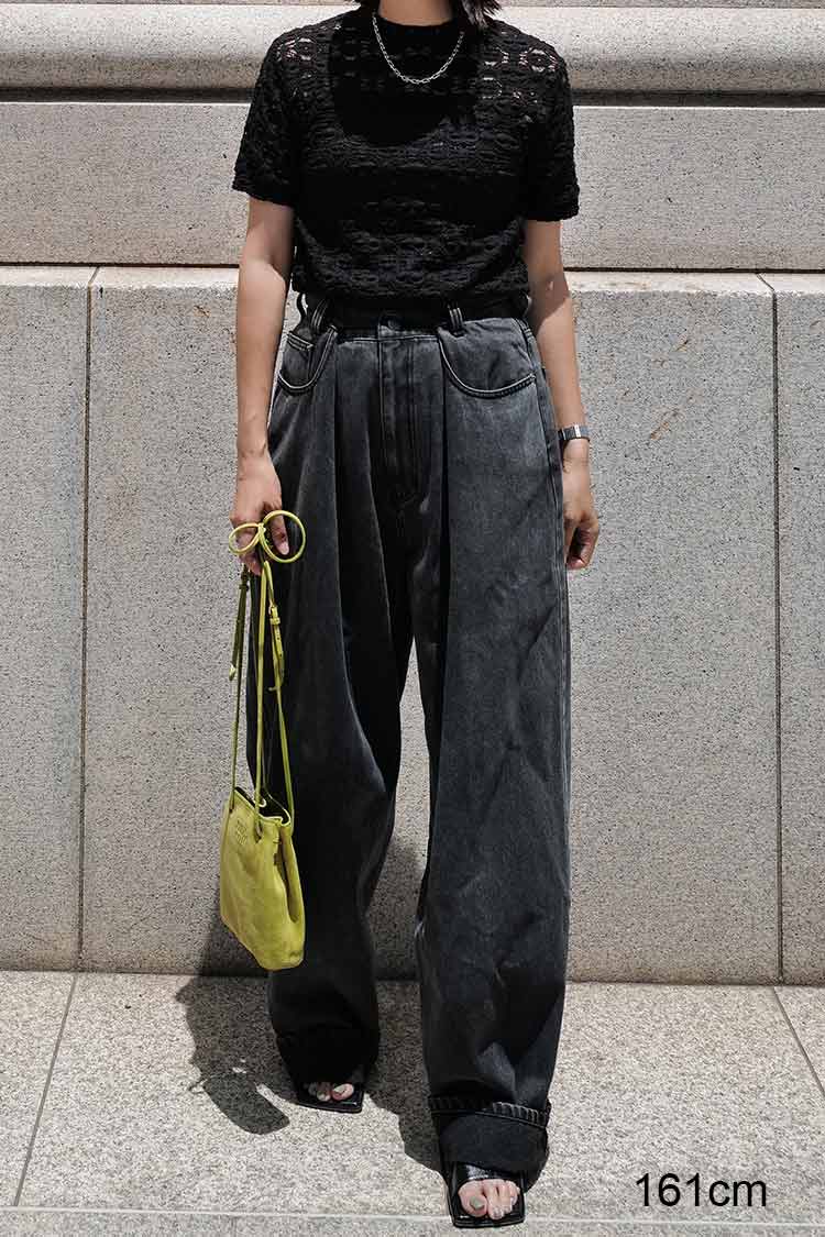 machatt ウエストデザインパンツ
