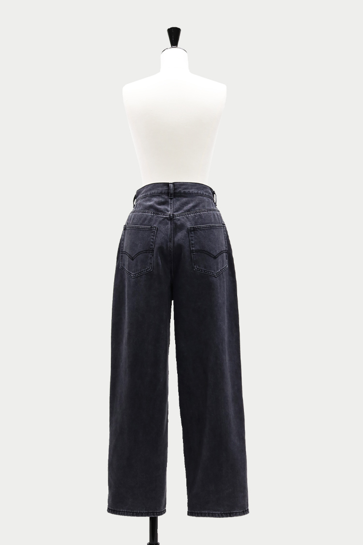 ウエストタックデニム（ブラック） | MACHATT ONLINE STORE