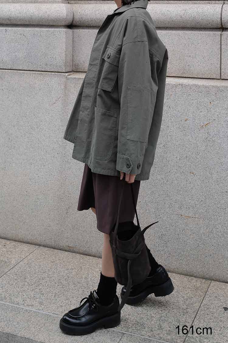 タックハーフパンツ（ブラウン） | MACHATT ONLINE STORE