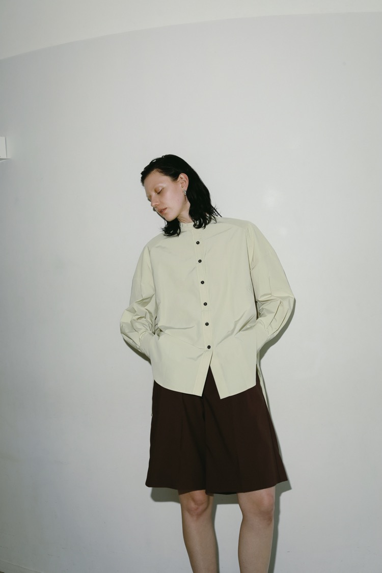 タックハーフパンツ（ブラウン） | MACHATT ONLINE STORE