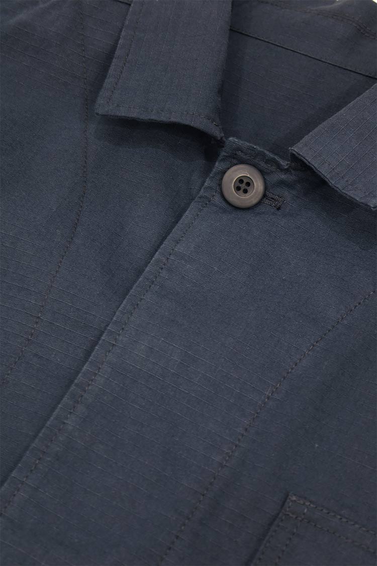 美品 A.P.C コットンリネン ミリタリージャケット APC ネイビー