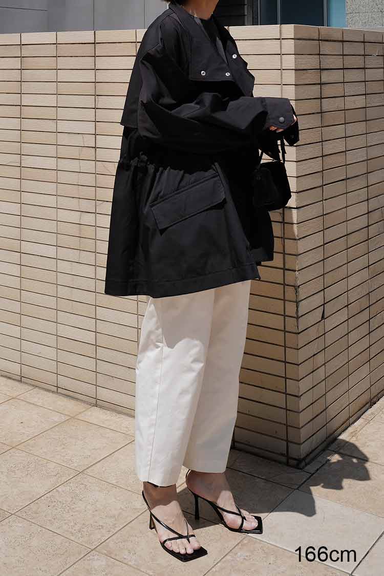 タイプライターテーパードパンツ（ホワイト） | MACHATT ONLINE
