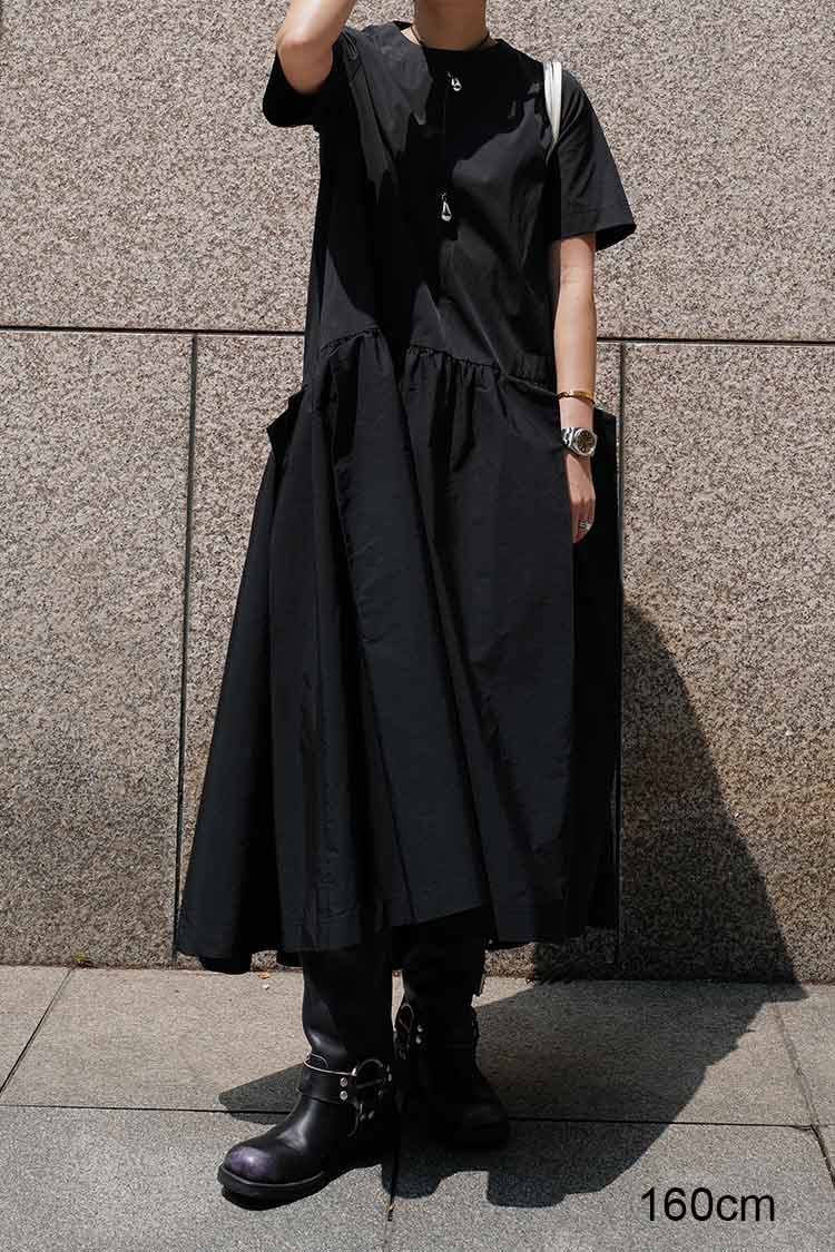 フォルムシャツドレス（ブラック） | MACHATT ONLINE STORE