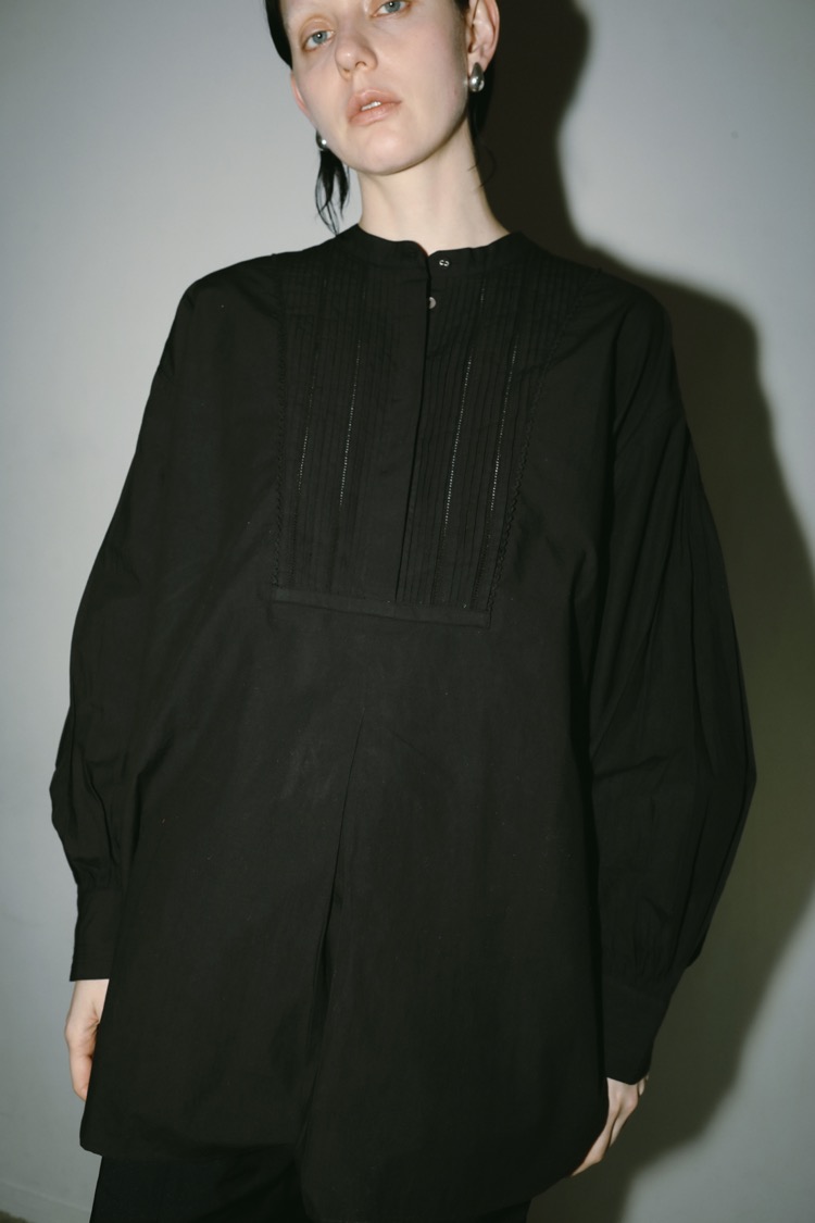 コットンヨークブラウス（ブラック） | MACHATT ONLINE STORE