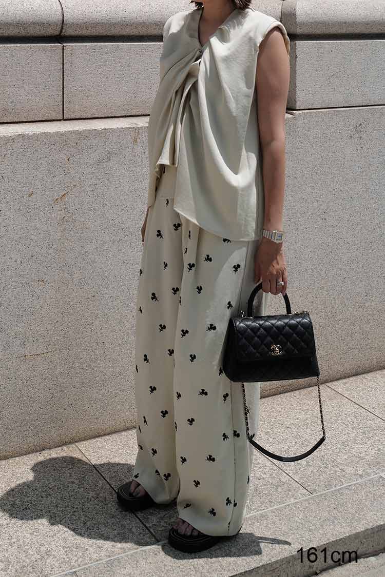 タックドレープトップス（ベージュ） | MACHATT ONLINE STORE 