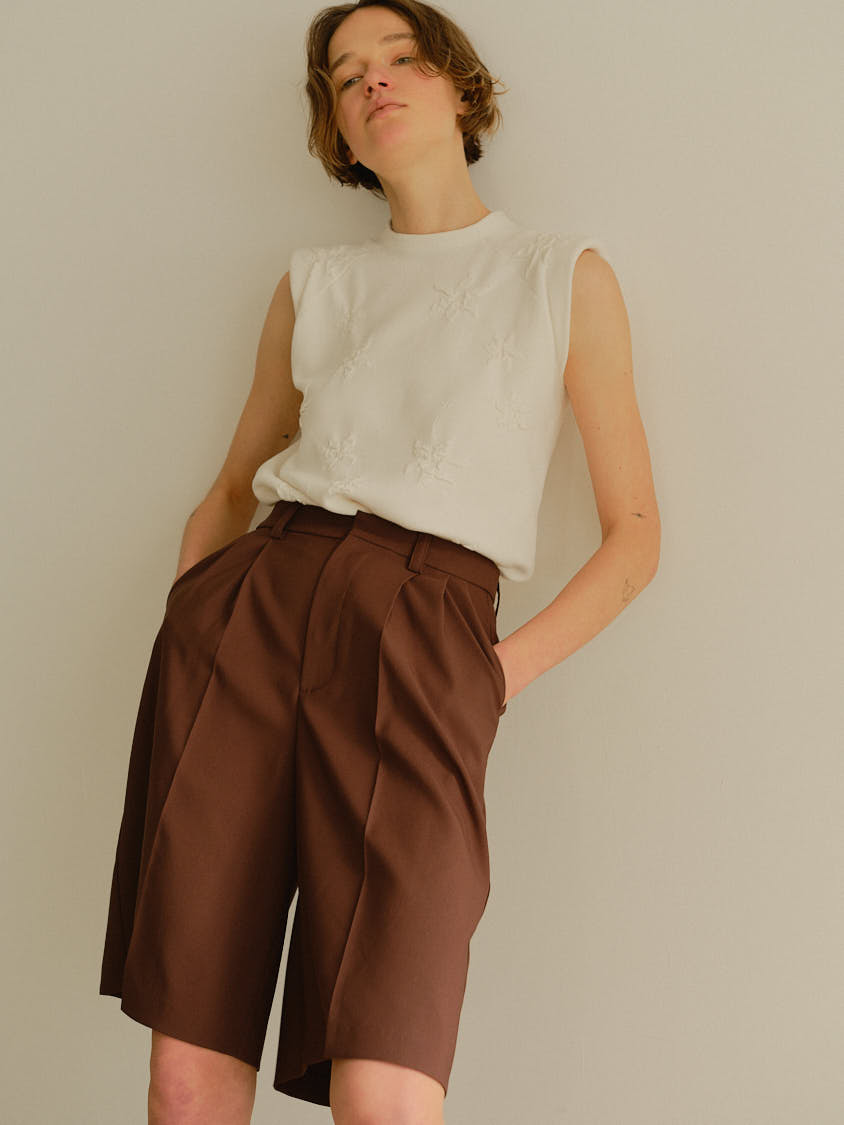 machatt フラワージャガードニット（ホワイト） フラワージャガードニット（ホワイト） | MACHATT ONLINE STORE