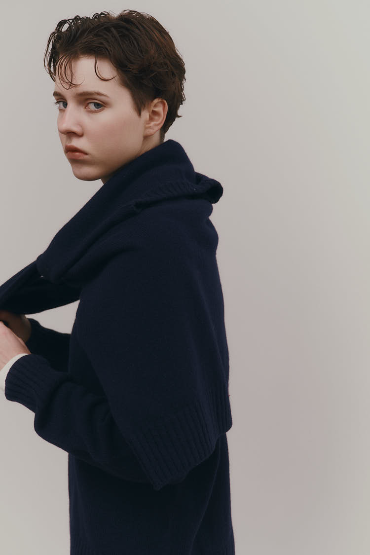 クーマラムウールニット（ネイビー） | MACHATT ONLINE STORE