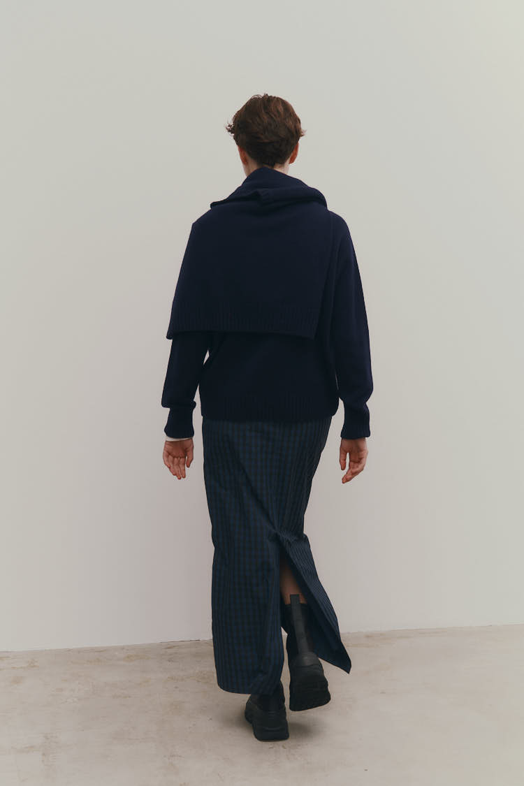 クーマラムウールニット（ネイビー） | MACHATT ONLINE STORE