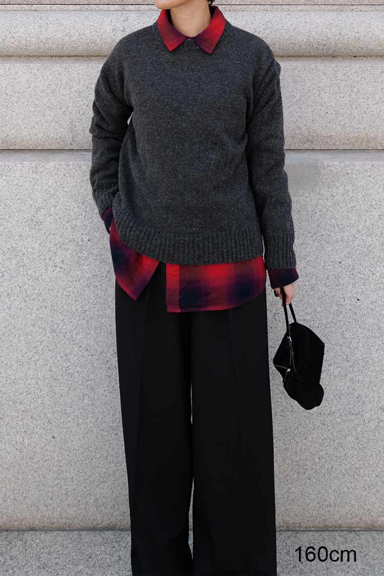 オンブレチェックシャツ（レッド） | MACHATT ONLINE STORE