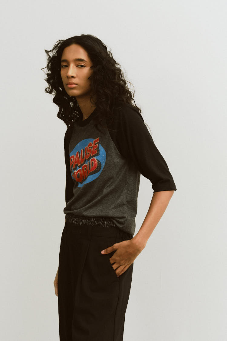 ラグランTシャツ（グレー） | MACHATT ONLINE STORE