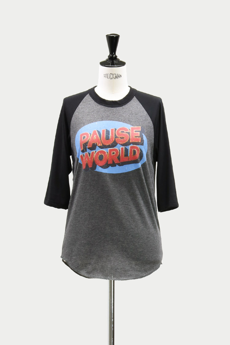 macchat マチャット print long T shirt グレー ラグランTシャツ(グレー) | MACHATT ONLINE STORE
