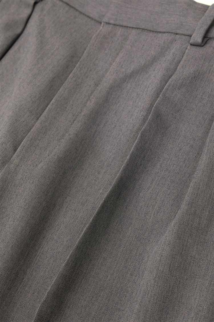 エラスティックワイドパンツ（グレー） | MACHATT ONLINE STORE