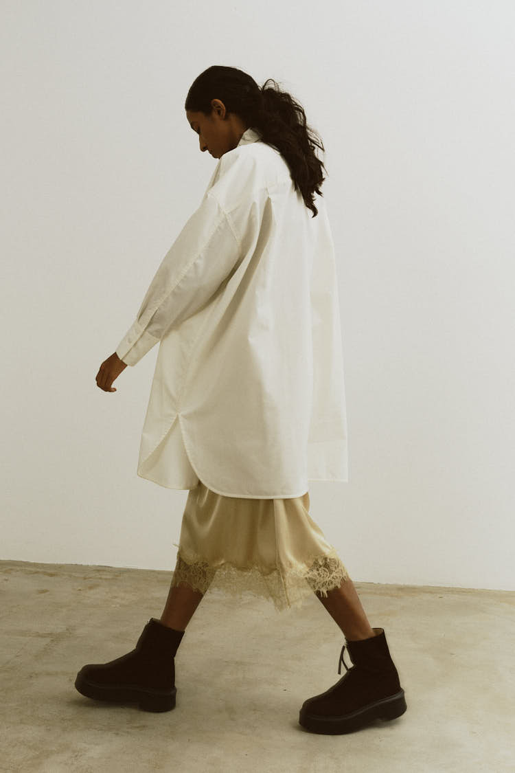 machatt マチャット　レースサテンスカート　イエローベージュ レースサテンスカート（イエローベージュ） | MACHATT ONLINE STORE