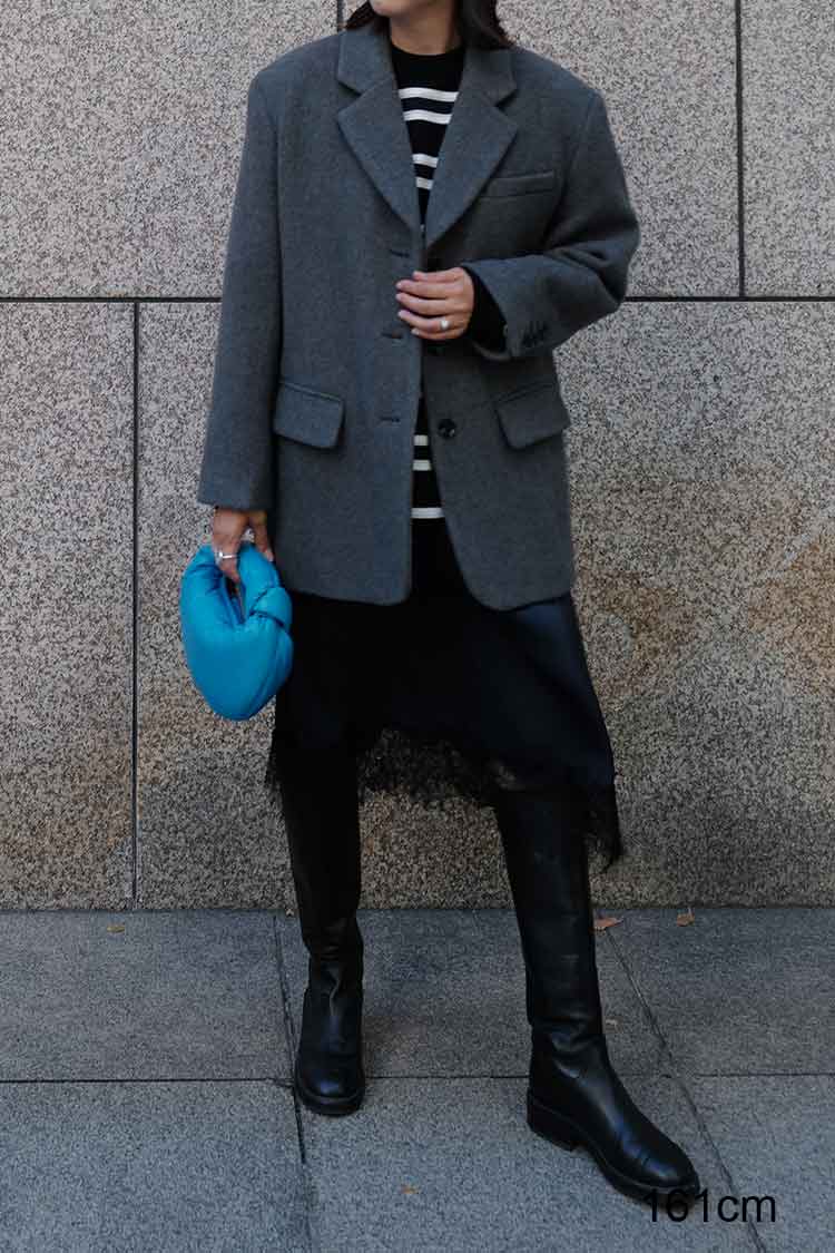 レースサテンスカート（ネイビー） | MACHATT ONLINE STORE