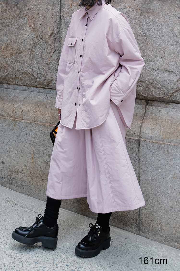 パファーキュロットパンツ（ピンク）【11月上旬納品】 | MACHATT