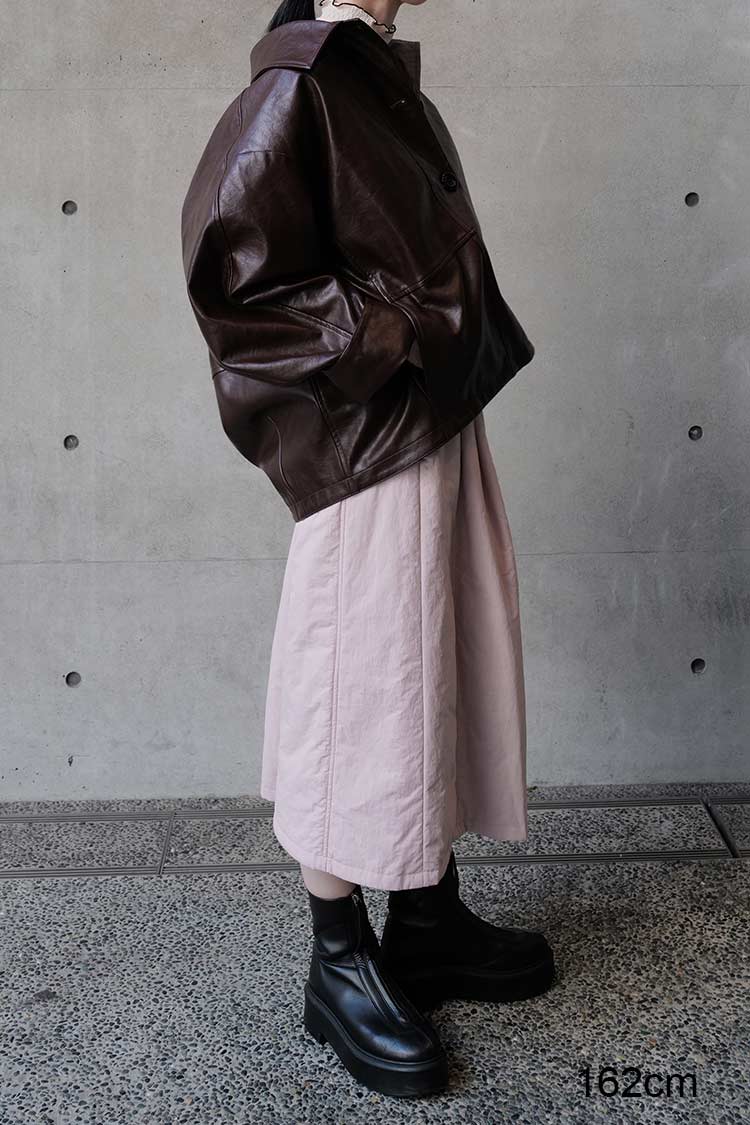 パファーキュロットパンツ（ピンク） | MACHATT ONLINE STORE