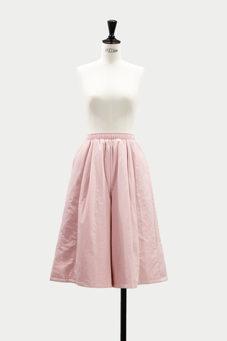 パファーキュロットパンツ（ピンク）【11月上旬納品】 | MACHATT