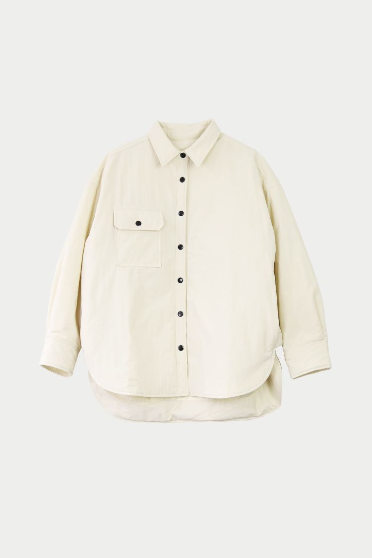 machatt マチャット　パファーシャツ パファーシャツ（アイボリー） | MACHATT ONLINE STORE