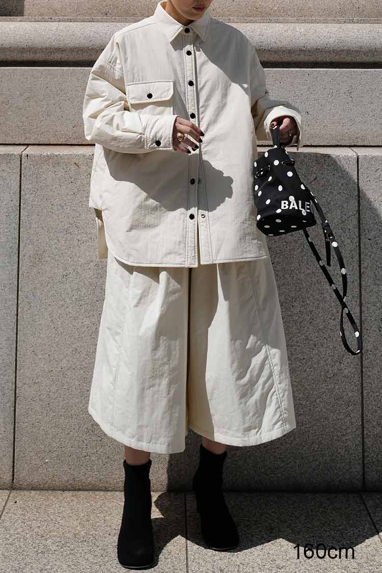 パファーシャツ（アイボリー） | MACHATT ONLINE STORE