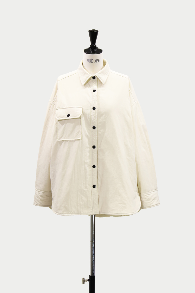 machatt マチャット　パファーシャツ　アイボリー　新品タグ付き　即日配送 パファーシャツ（アイボリー） | MACHATT ONLINE STORE