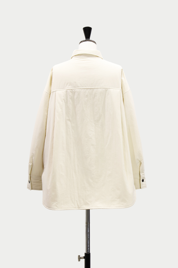 パファーシャツ（アイボリー） | MACHATT ONLINE STORE