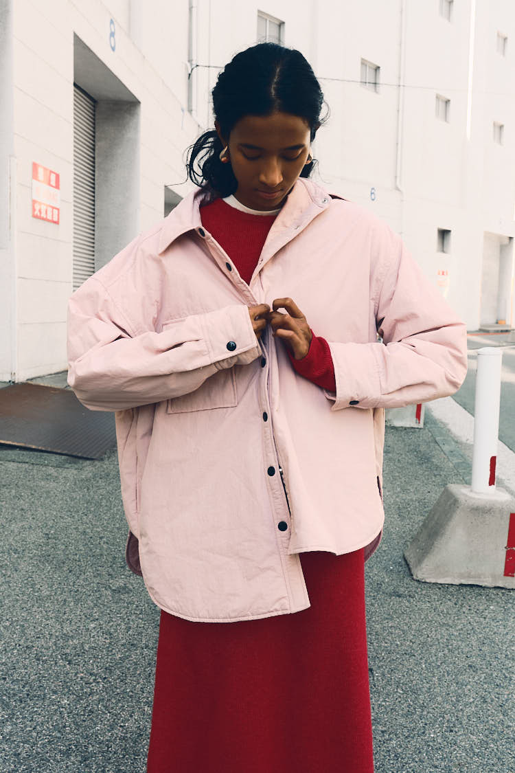 パファーシャツ（ピンク） | MACHATT ONLINE STORE