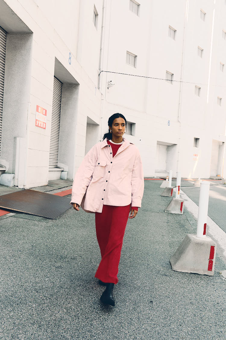 パファーシャツ（ピンク） | MACHATT ONLINE STORE