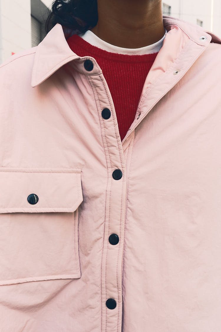 パファーシャツ（ピンク） | MACHATT ONLINE STORE