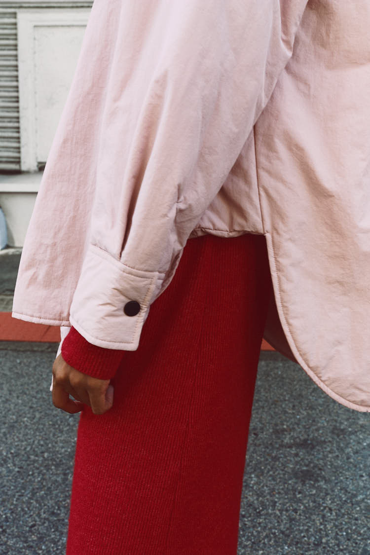 パファーシャツ（ピンク） | MACHATT ONLINE STORE